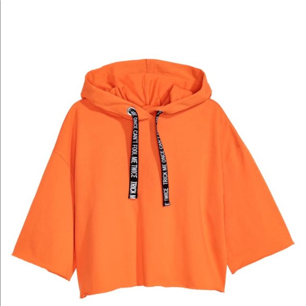 H&M cropped hooded sweatshirt